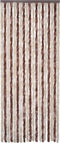vidaXL - Vliegengordijn - 56x200 - cm - chenille - beige - en - lichtbruin