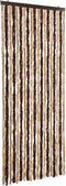 vidaXL - Vliegengordijn - 56x200 - cm - chenille - beige - en - lichtbruin