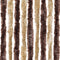vidaXL - Vliegengordijn - 56x200 - cm - chenille - beige - en - lichtbruin