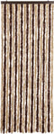 vidaXL - Vliegengordijn - 56x200 - cm - chenille - beige - en - lichtbruin