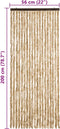 vidaXL - Vliegengordijn - 56x200 - cm - chenille - beige