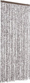 vidaXL - Vliegengordijn - 56x200 - cm - chenille - bruin - en - beige