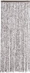 vidaXL - Vliegengordijn - 56x200 - cm - chenille - bruin - en - beige