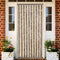 vidaXL - Vliegengordijn - 56x200 - cm - chenille - donkerbruin - en - beige
