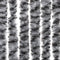 vidaXL - Vliegengordijn - 56x200 - cm - chenille - grijs - en - zwart-wit