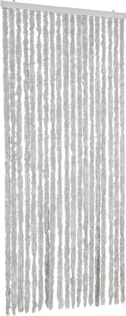 vidaXL - Vliegengordijn - 56x200 - cm - chenille - grijs
