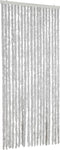vidaXL - Vliegengordijn - 56x200 - cm - chenille - grijs