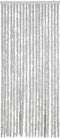 vidaXL - Vliegengordijn - 56x200 - cm - chenille - grijs