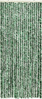 vidaXL - Vliegengordijn - 56x200 - cm - chenille - groen - en - wit