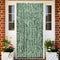 vidaXL - Vliegengordijn - 56x200 - cm - chenille - groen - en - wit