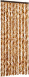 vidaXL - Vliegengordijn - 56x200 - cm - chenille - okerkleurig - en - wit