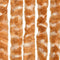 vidaXL - Vliegengordijn - 56x200 - cm - chenille - okerkleurig - en - wit