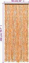 vidaXL - Vliegengordijn - 56x200 - cm - chenille - okerkleurig - en - wit