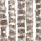 vidaXL - Vliegengordijn - 56x200 - cm - chenille - taupe - en - wit