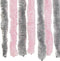 vidaXL - Vliegengordijn - 56x200 - cm - chenille - zilvergrijs - en - roze
