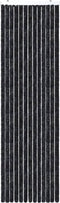 vidaXL - Vliegengordijn - 90x200 - cm - chenille - antraciet