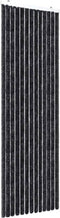 vidaXL - Vliegengordijn - 90x200 - cm - chenille - antraciet