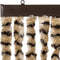 vidaXL - Vliegengordijn - 90x200 - cm - chenille - beige - en - bruin