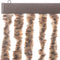 vidaXL - Vliegengordijn - 90x200 - cm - chenille - beige - en - donkerbruin
