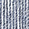 vidaXL - Vliegengordijn - 90x200 - cm - chenille - blauw - en - wit