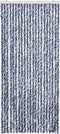 vidaXL - Vliegengordijn - 90x200 - cm - chenille - blauw - en - wit