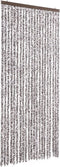 vidaXL - Vliegengordijn - 90x200 - cm - chenille - bruin - en - beige