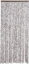 vidaXL - Vliegengordijn - 90x200 - cm - chenille - bruin - en - beige