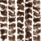 vidaXL - Vliegengordijn - 90x200 - cm - chenille - bruin - en - wit