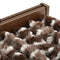 vidaXL - Vliegengordijn - 90x200 - cm - chenille - bruin - en - wit