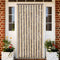 vidaXL - Vliegengordijn - 90x200 - cm - chenille - donkerbruin - en - beige