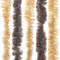 vidaXL - Vliegengordijn - 90x200 - cm - chenille - donkerbruin - en - beige