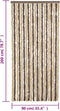 vidaXL - Vliegengordijn - 90x200 - cm - chenille - donkerbruin - en - beige