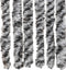vidaXL - Vliegengordijn - 90x200 - cm - chenille - grijs - en - zwart-wit