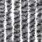 vidaXL - Vliegengordijn - 90x200 - cm - chenille - grijs - en - zwart-wit