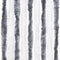 vidaXL - Vliegengordijn - 90x200 - cm - chenille - grijs - en - wit