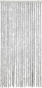 vidaXL - Vliegengordijn - 90x200 - cm - chenille - grijs