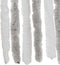 vidaXL - Vliegengordijn - 90x200 - cm - chenille - lichtgrijs - en - wit