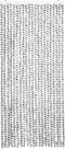 vidaXL - Vliegengordijn - 90x200 - cm - chenille - lichtgrijs - en - donkergrijs