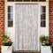 vidaXL - Vliegengordijn - 90x200 - cm - chenille - taupe - en - wit