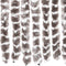 vidaXL - Vliegengordijn - 90x200 - cm - chenille - taupe - en - wit