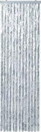vidaXL - Vliegengordijn - 90x200 - cm - chenille - wit - en - grijs