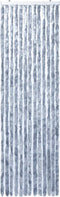 vidaXL - Vliegengordijn - 90x200 - cm - chenille - zilverkleurig