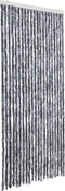 vidaXL - Vliegengordijn - 90x200 - cm - chenille - zilverkleurig