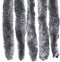 vidaXL - Vliegengordijn - 90x200 - cm - chenille - zilverkleurig