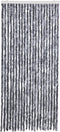 vidaXL - Vliegengordijn - 90x200 - cm - chenille - zilverkleurig