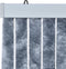 vidaXL - Vliegengordijn - 90x200 - cm - chenille - zilverkleurig