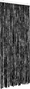 vidaXL - Vliegengordijn - 90x220 - cm - chenille - antraciet