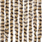 vidaXL - Vliegengordijn - 90x220 - cm - chenille - beige - en - bruin