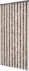vidaXL - Vliegengordijn - 90x220 - cm - chenille - beige - en - lichtbruin