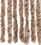 vidaXL - Vliegengordijn - 90x220 - cm - chenille - beige - en - donkerbruin